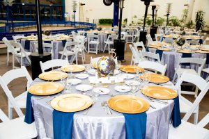Feast On This - San Diego Air and Space Museum - Award Dinner Table Setting